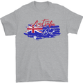 Happy Australia National Day Flag Mens T-Shirt Cotton Gildan Sports Grey