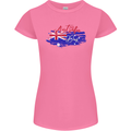 Happy Australia National Day Flag Womens Petite Cut T-Shirt Azalea