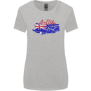 Happy Australia National Day Flag Womens Wider Cut T-Shirt Sports Grey