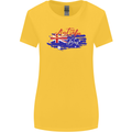 Happy Australia National Day Flag Womens Wider Cut T-Shirt Yellow