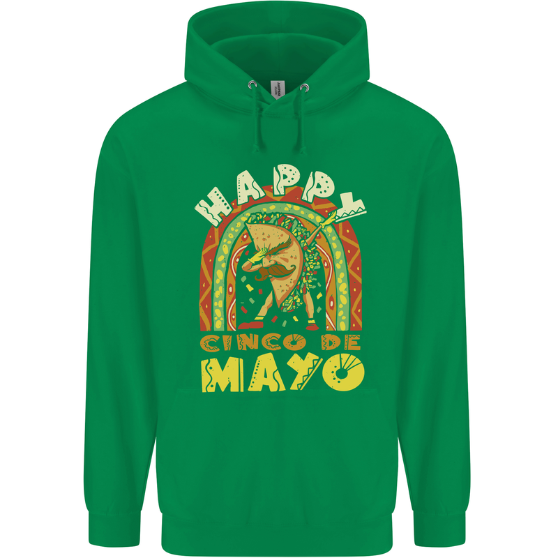 Happy Cinco De Mayo Day Mexico Childrens Kids Hoodie Irish Green