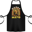 Happy Cinco De Mayo Day Mexico Cotton Apron 100% Organic Black