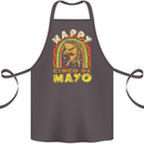 Happy Cinco De Mayo Day Mexico Cotton Apron 100% Organic Dark Grey