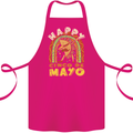 Happy Cinco De Mayo Day Mexico Cotton Apron 100% Organic Pink