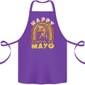 Happy Cinco De Mayo Day Mexico Cotton Apron 100% Organic Purple