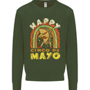 Happy Cinco De Mayo Day Mexico Kids Sweatshirt Jumper Forest Green