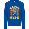 Happy Cinco De Mayo Day Mexico Kids Sweatshirt Jumper Royal Blue