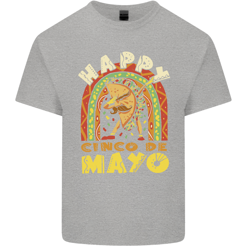Happy Cinco De Mayo Day Mexico Kids T-Shirt Childrens Sports Grey
