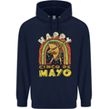 Happy Cinco De Mayo Day Mexico Mens 80% Cotton Hoodie Navy Blue