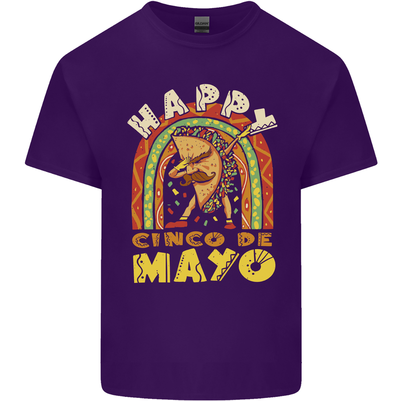 Happy Cinco De Mayo Day Mexico Mens Cotton T-Shirt Tee Top Purple