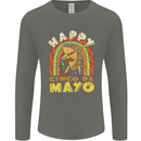 Happy Cinco De Mayo Day Mexico Mens Long Sleeve T-Shirt Charcoal