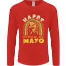 Happy Cinco De Mayo Day Mexico Mens Long Sleeve T-Shirt Red