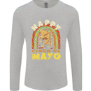 Happy Cinco De Mayo Day Mexico Mens Long Sleeve T-Shirt Sports Grey