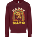 Happy Cinco De Mayo Day Mexico Mens Sweatshirt Jumper Maroon