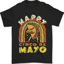 Happy Cinco De Mayo Day Mexico Mens T-Shirt 100% Cotton Black