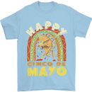 Happy Cinco De Mayo Day Mexico Mens T-Shirt 100% Cotton Light Blue