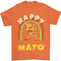 Happy Cinco De Mayo Day Mexico Mens T-Shirt 100% Cotton Orange