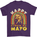 Happy Cinco De Mayo Day Mexico Mens T-Shirt 100% Cotton Purple