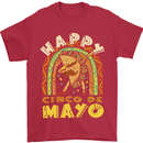 Happy Cinco De Mayo Day Mexico Mens T-Shirt 100% Cotton Red