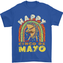 Happy Cinco De Mayo Day Mexico Mens T-Shirt 100% Cotton Royal Blue