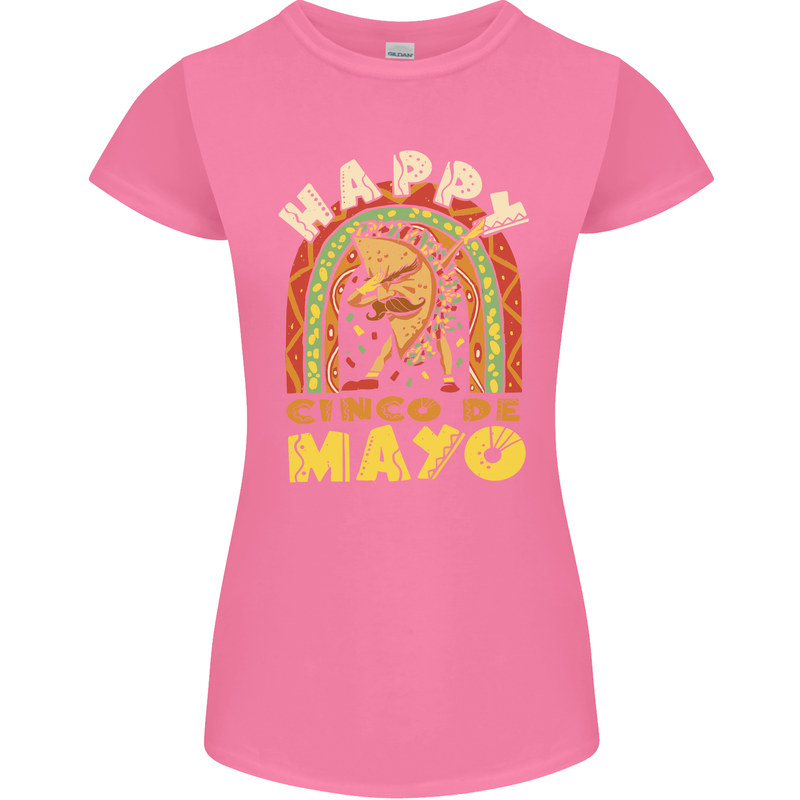 Happy Cinco De Mayo Day Mexico Womens Petite Cut T-Shirt Azalea