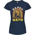 Happy Cinco De Mayo Day Mexico Womens Petite Cut T-Shirt Navy Blue