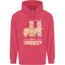 Happy Lamaween Funny Lama Halloween Childrens Kids Hoodie Heliconia