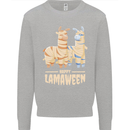 Happy Lamaween Funny Lama Halloween Kids Sweatshirt Jumper Sports Grey
