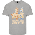 Happy Lamaween Funny Lama Halloween Kids T-Shirt Childrens Sports Grey