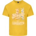 Happy Lamaween Funny Lama Halloween Kids T-Shirt Childrens Yellow