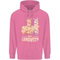 Happy Lamaween Funny Lama Halloween Mens 80% Cotton Hoodie Azelea