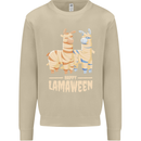 Happy Lamaween Funny Lama Halloween Mens Sweatshirt Jumper Sand