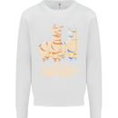 Happy Lamaween Funny Lama Halloween Mens Sweatshirt Jumper White