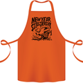 Happy New Year Still Trashy Possum Cotton Apron 100% Organic Orange