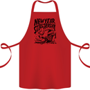 Happy New Year Still Trashy Possum Cotton Apron 100% Organic Red
