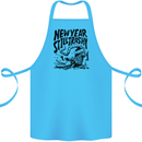 Happy New Year Still Trashy Possum Cotton Apron 100% Organic Turquoise