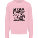 Happy New Year Still Trashy Possum Kids Sweatshirt Jumper Light Pink
