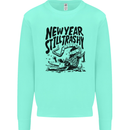 Happy New Year Still Trashy Possum Kids Sweatshirt Jumper Peppermint