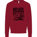 Happy New Year Still Trashy Possum Kids Sweatshirt Jumper Red