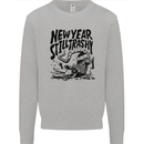Happy New Year Still Trashy Possum Kids Sweatshirt Jumper Sports Grey