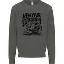Happy New Year Still Trashy Possum Kids Sweatshirt Jumper Storm Grey