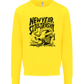 Happy New Year Still Trashy Possum Kids Sweatshirt Jumper Yellow
