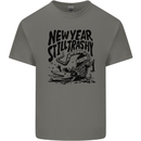 Happy New Year Still Trashy Possum Kids T-Shirt Childrens Charcoal