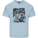 Happy New Year Still Trashy Possum Kids T-Shirt Childrens Light Blue