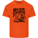 Happy New Year Still Trashy Possum Kids T-Shirt Childrens Orange