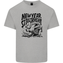 Happy New Year Still Trashy Possum Kids T-Shirt Childrens Sports Grey