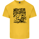 Happy New Year Still Trashy Possum Kids T-Shirt Childrens Yellow