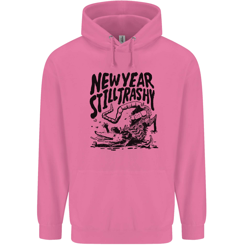 Happy New Year Still Trashy Possum Mens 80% Cotton Hoodie Azelea
