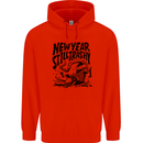 Happy New Year Still Trashy Possum Mens 80% Cotton Hoodie Bright Red