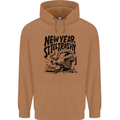 Happy New Year Still Trashy Possum Mens 80% Cotton Hoodie Caramel Latte
